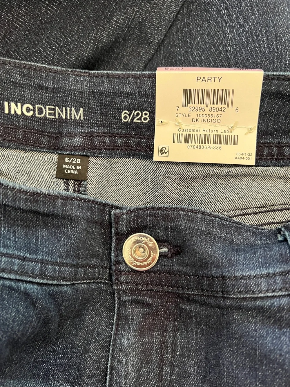 INC Denim Jeans with Sparkle Detail